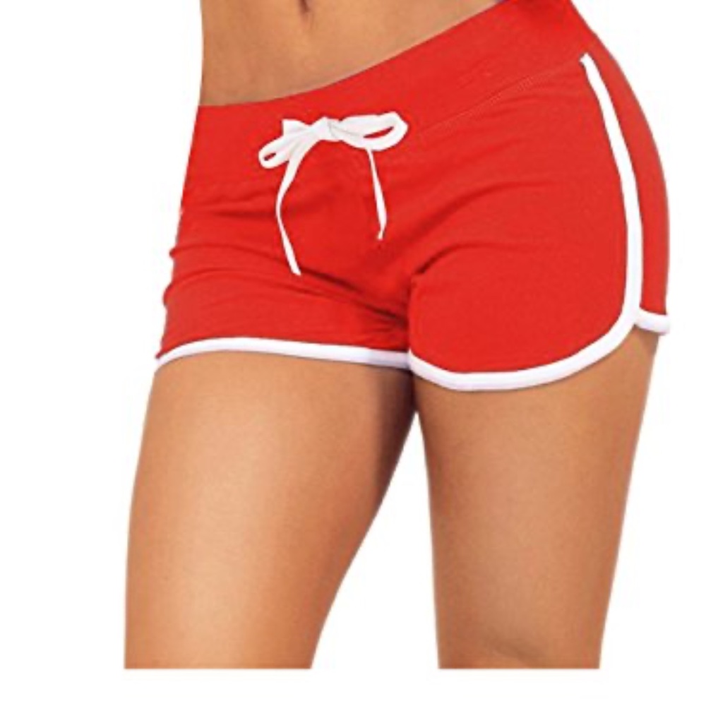 NEW Yoga Running Workout Shorts Tankoo Athletic Elastic Waist